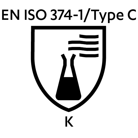 Chemikalienschutz / EN ISO 374-1 Typ C, EN ISO 374-2, EN ISO 374-4, EN 16523-1 - TYP C.