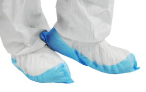 photo produit surchaussures blanc / bleu – SURCHAUSSURES KOLMI® SKIDGUARD PP+PE RECYCLÉ
