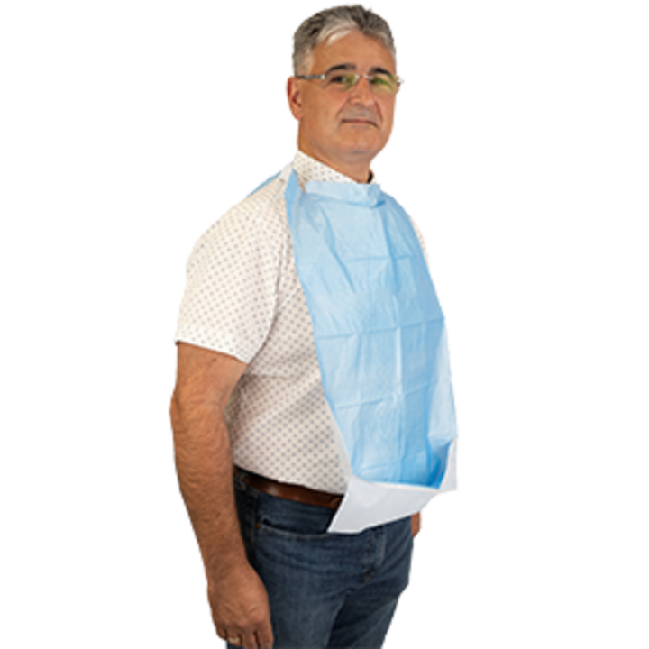 photo produit hygiène et soins blanc / bleu – BAVOIR ADULTE SAFECARE PE + OUATE