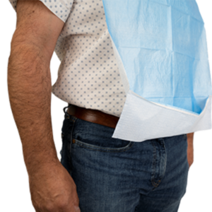 photo produit hygiène et soins blanc / bleu – BAVOIR ADULTE SAFECARE PE + OUATE