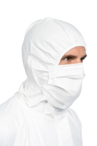 photo produit masques blanc – MASQUE SALLE PROPRE À ÉLASTIQUES ISOAIR® STÉRILE