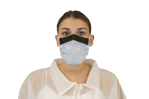 Produktfoto masken blau – KOLMI® FEELDRY TYP II BINDEMASKE ANTIREFLEX