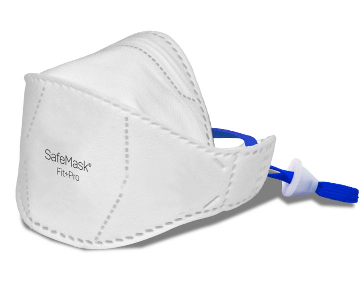 product photo masks white / blue – SAFEMASK® FIT+PRO FFP2 NR MASK
