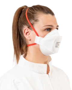 product photo masks white /red – SAFEMASK® FIT+PRO FFP3 NR MASK