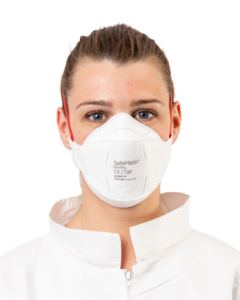 product photo masks white /red – SAFEMASK® FIT+PRO FFP3 NR MASK