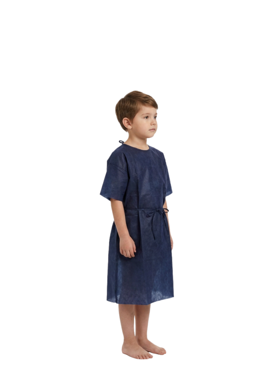 foto de producto ropa blanco – BATA PARA PACIENTES INFANTILES SAFEWEAR