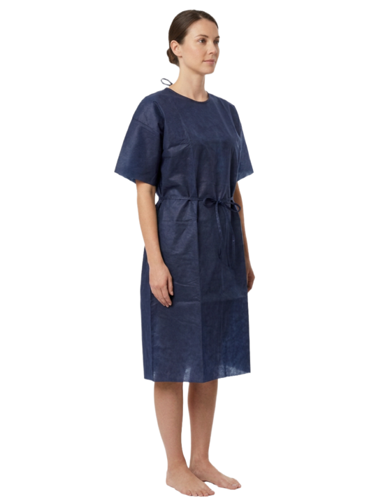 foto de producto blanco – BATA DE PACIENTE ADULTO SAFEWEAR