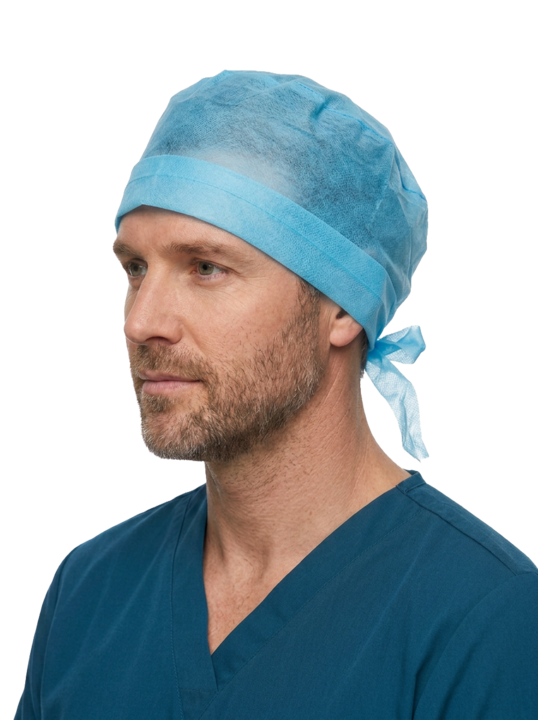 photo produit coiffants blanc – COIFFE DE CHIRURGIE SAFEWEAR PP 25G/M²